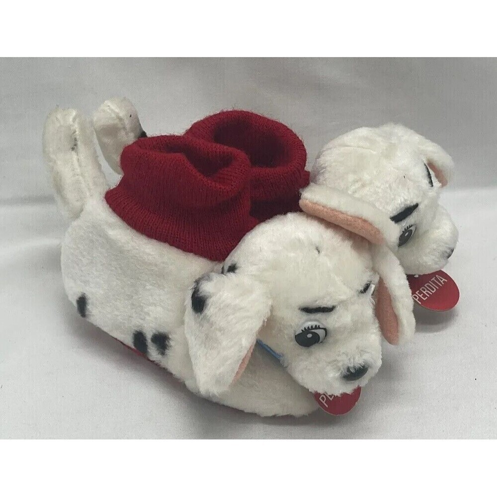 Disney's 101 Dalmatian Puppy House Shoes Slippers Small Size 1-2 Toddler Vintage